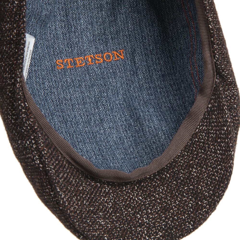 Berretto Piatto Stetson Brooklin In Lino - Con Visiera, Fodera In Cotone/Poliestere, Unisex, Made In EU