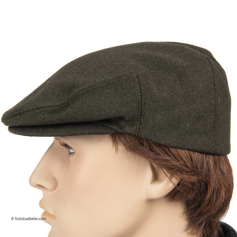 Berretto Piatto In Vera Pelle Al 100% - Elegante, Per Uomo E Donna, Stile Casual