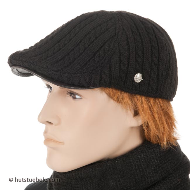 Berretto Invernale Divertente 'Perché A Causa Di Isso', In Acrilico Nero, Unisex, Ricamato In Austria, EXPRESS-STICKEREI