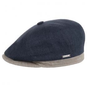 berretto piatto firmato ALFONSO D�ESTE, 100% lino