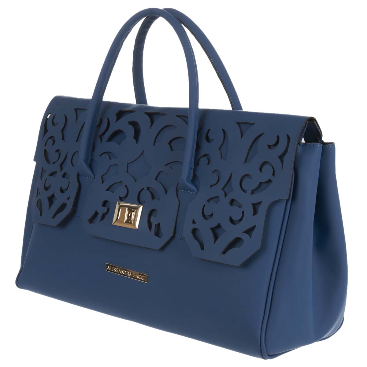 borsa spaziosa firmata Alessandra Bacci, Made in Italy