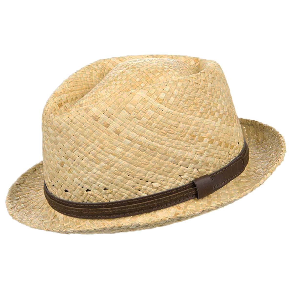 Cappello Pork Pie in paglia per uomo e donna