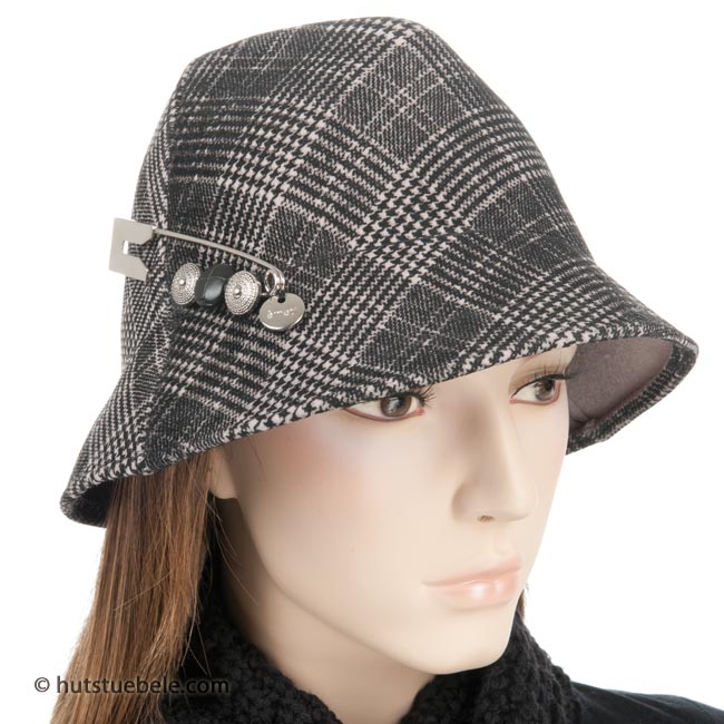 Lawliet Cappello da donna in lana con strass a goccia fantasia a goccia per cocktail e pillole A254, blu navy