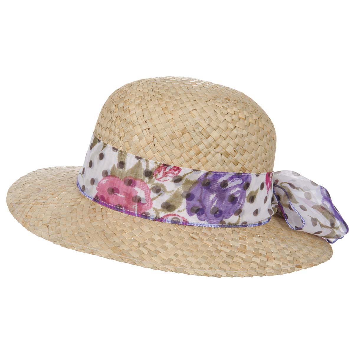 Cappello di paglia per donne di Hutter cappelli con rifinitura estiva con  nastro
