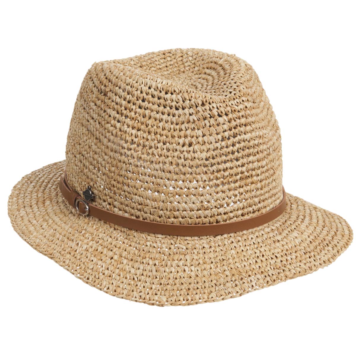 Cappello A Sporta Seeberger In Paglia E Canapa, A Righe, Con Visiera, Taglia Unica 55-59 Cm