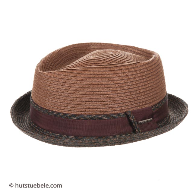 cappello estivo Pork Pie Torrance Toyo by Stetson con tesa piccola --\u003e  cappelleria Hutstuebele - cappelli e berretti per