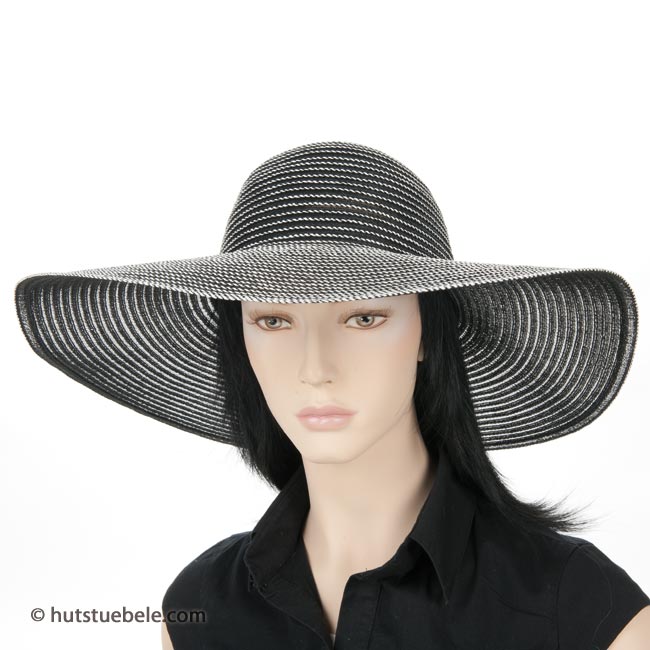 Cappello di paglia per donna cappelli estivi che fanno ombra con tesa larga  e motivo floreale
