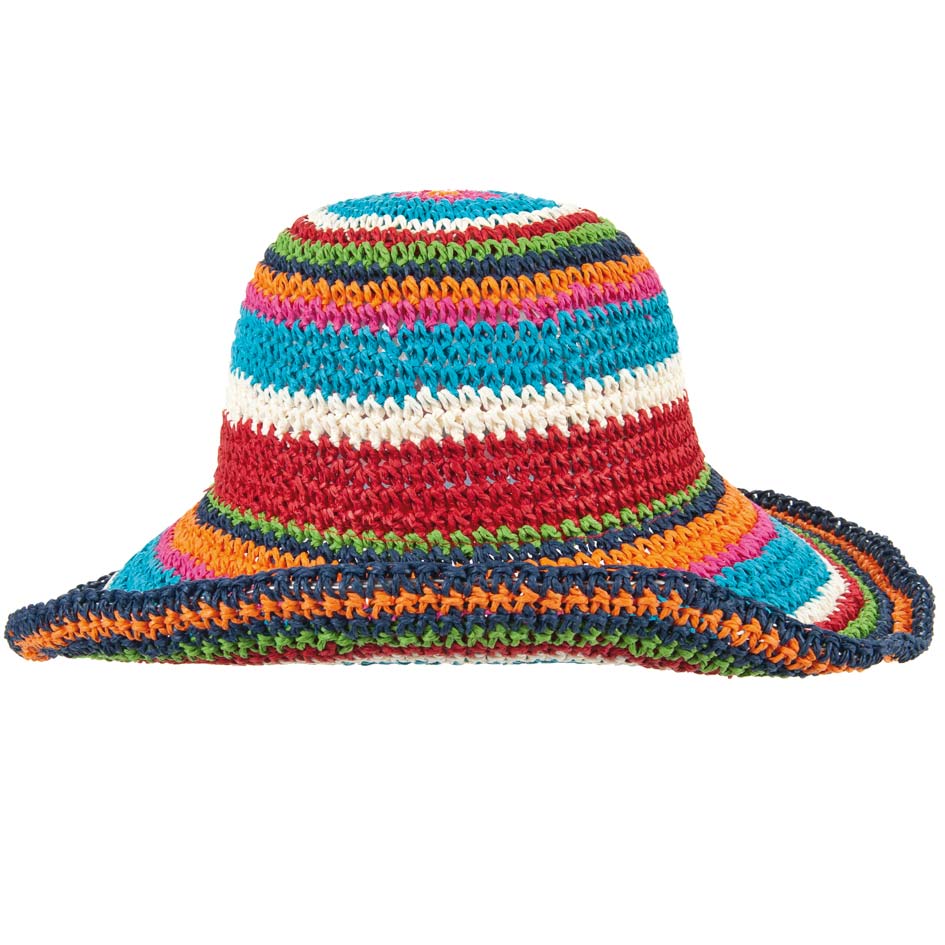 WEROR Cappello Di Paglia Estivo Unisex | Tesa Larga E Curva | Con Fori Di Ventilazione - 4