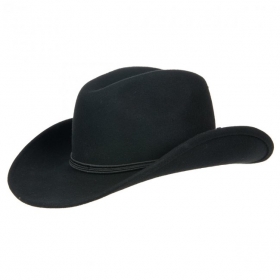 Elegante copricapo stile western con ampia falda