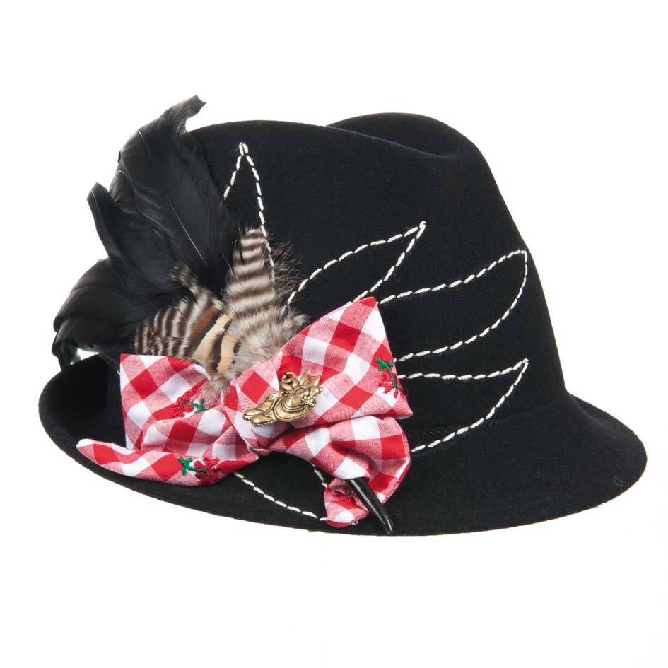 12 Mini Cappelli In Feltro Per Oktoberfest: Decorazione Bavara Per Tavolo E Feste