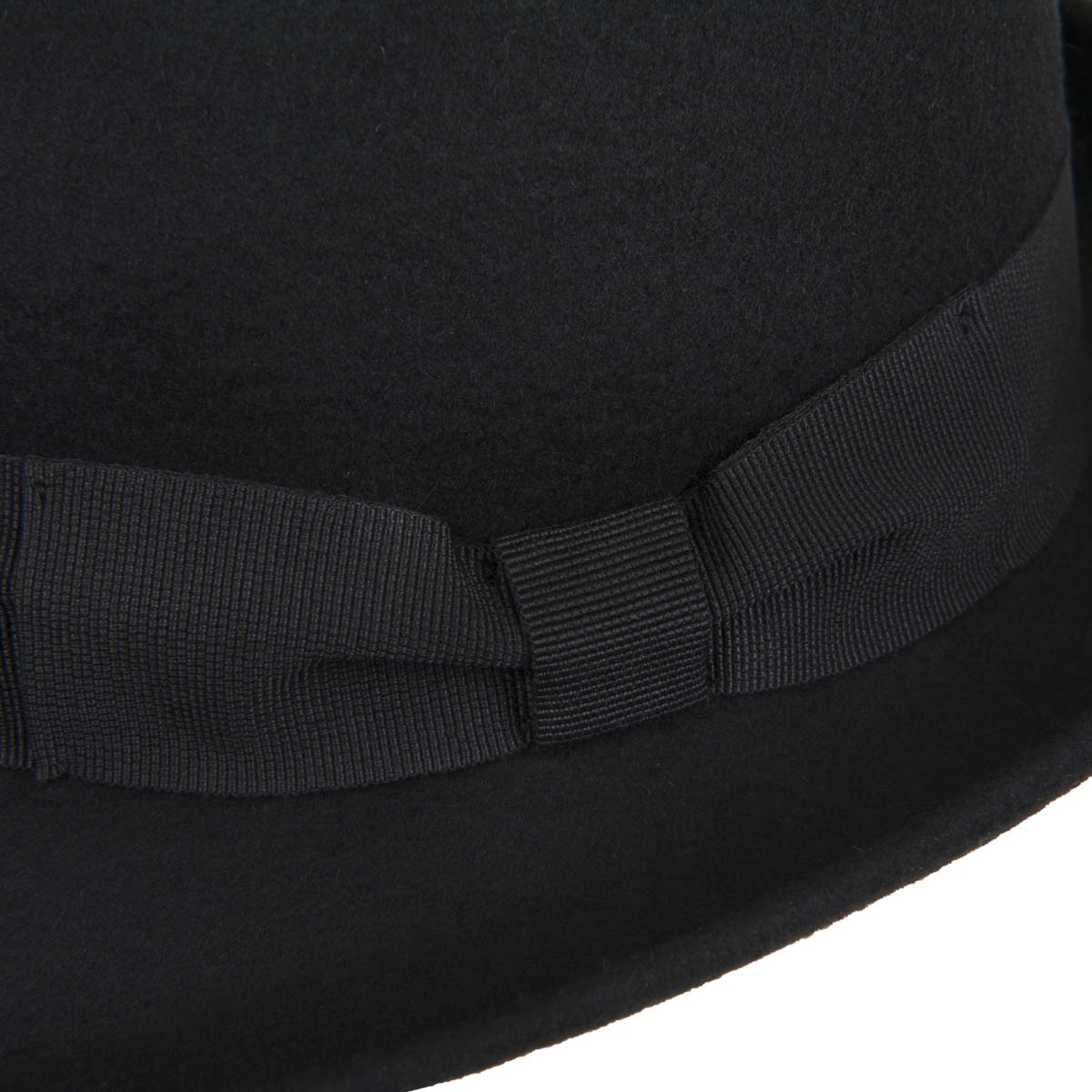 Cappello Da Barca In Feltro Nero - The Hawk – Agnoulita Hats - Foto 7