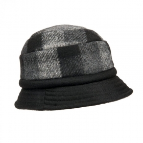 Elegante cappello flapper in tessuto per donna