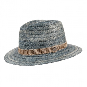Elegante cappello di paglia da donna in rafia