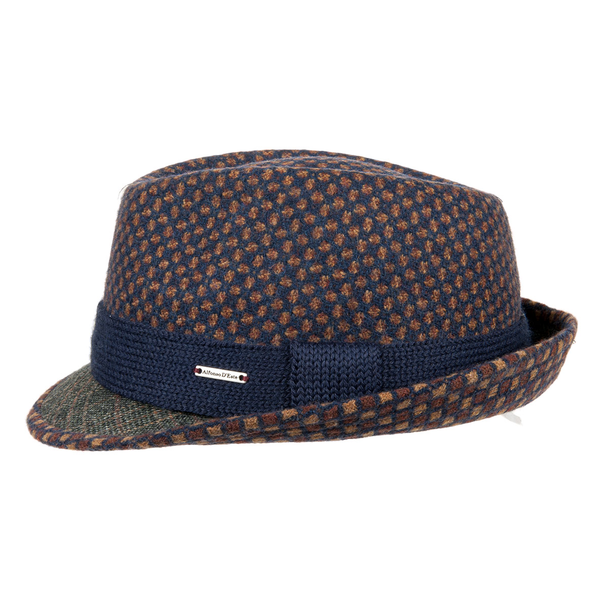 Stetson Cappello Aviatore in Pelle Nappa Uomo - Made Germany da con Visiera, paraorecchie, Fodera Estate/Inverno Primavera Estate Autunno Inverno - L (58-59 cm) Blu Scuro