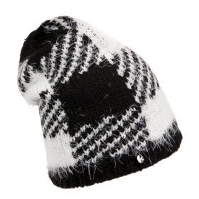 Cappello a berretto con motivo a scacchi da donna