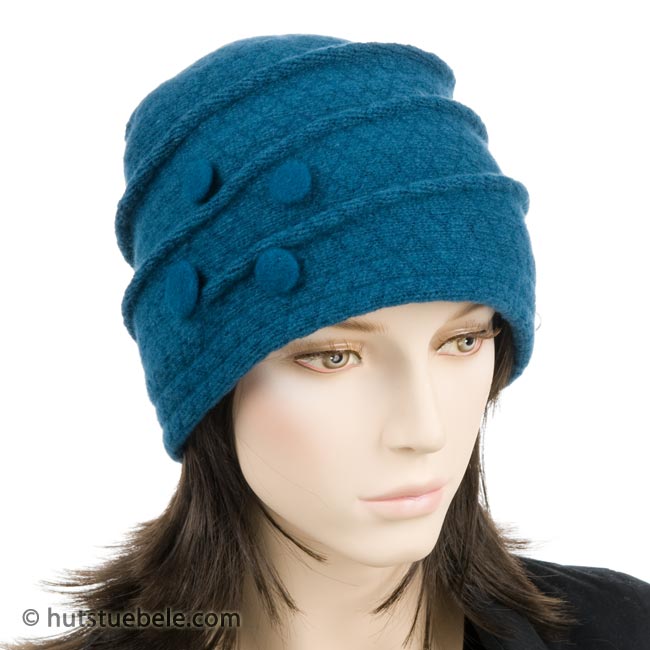 Berretto Da Donna In Stile Newsboy Con Visiera, Caldo E Alla Moda, Taglia Unica Regolabile (56-58 Cm), Colore Blu Notte