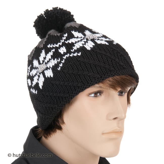 Cappello da uomo a maglia classico in stile norvegese