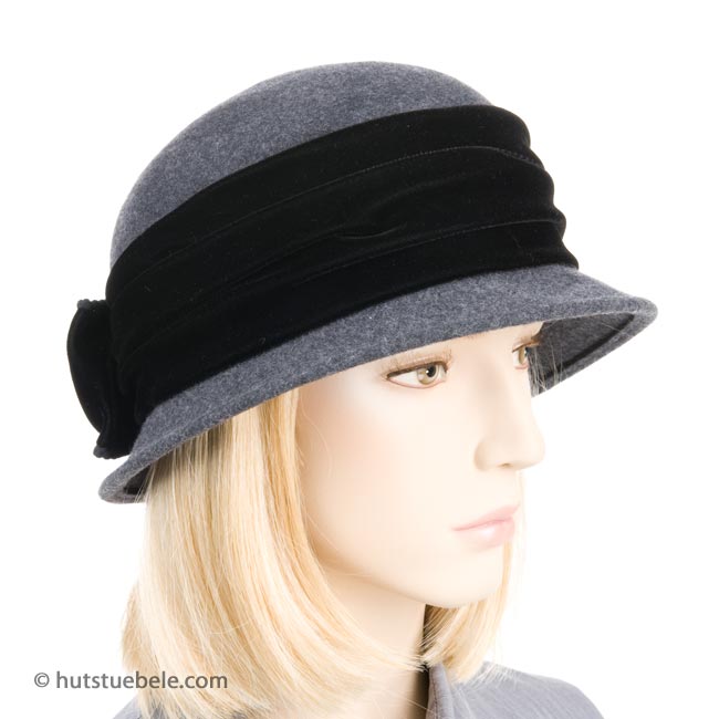 cappello visiera velluto