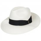 Cappello Panama a tesa larga firmato BORSALINO bianco