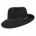 BORSALINO | Cappello Fedora Alessandria feltro lapin nero