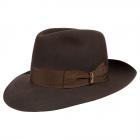 Cappello classico BORSALINO a tesa larga marrone scuro