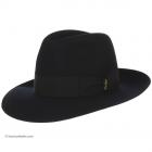 Cappello classico BORSALINO a tesa larga blu scuro