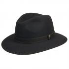 Cappello firmato Borsalino, in feltro di lapin con guarnizione sportiva, Bestseller nero var.2