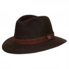 Cappello firmato Borsalino, in feltro di lapin con guarnizione sportiva, Bestseller marrone