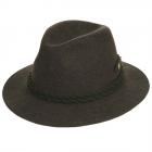 Cappello sportivo con cordoni di lana firmato HUTTER marrone