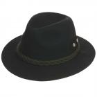 Cappello sportivo con cordoni di lana firmato HUTTER nero