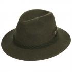 Cappello sportivo con cordoni di lana firmato HUTTER verde