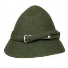 Cappello tascabile di feltro tipico tirolese firmato HUTTER verde scuro
