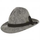 cappello in feltro di lana con cordone firmato Hutter grigio