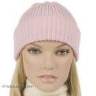 HUTTER | Cappello in maglia premium con risvolto in 100% lana merino rosa