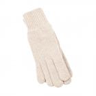 guanti in lana merinos extrafine beige