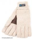 guanti per donna in lana con fodera THINSULATE e mano rinforzata beige
