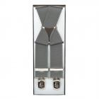 Bretella classica con super clip grigio scuro