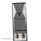 Bretella classica con super clip grigio chiaro