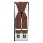 Bretella classica con super clip marrone