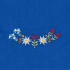 Grembiule con fiori blu