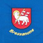 grembiule blu con motivo "Bressanone" blu