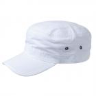 HUTTER | berretto con visiera in cotone bianco