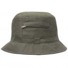 HUTTER | Cappello da pescatore a secchiello in cotone verde oliva.