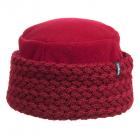 McBeanie | Cuffia in pile con risvolto lavorato a maglia bord�