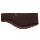 McBeanie | fascia in lana maglia con fodera pile marrone