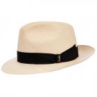 Cappello Montecristi di paglia Panama extrafine di Borsalino bianco