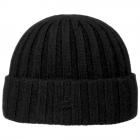 STETSON | cappello in maglia di 100 % cashmere con risvolto nero