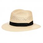 HUTTER | Cappello di paglia Panama originale con prese d'aria naturale