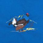 grembiule tirolese blu con motivo "gallo cedrone" blu
