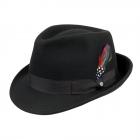 STETSON | Cappello trilby in feltro lana con falda stretta nero